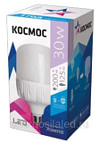Лампа светодиодная LED 30Вт 220В Е27 D100х185 холодный 2650 лм Космос