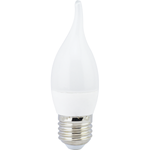 Лампа светодиодная Ecola candle   LED 6,0W 220V E27 2700K свеча на ветру (композит) 118x37