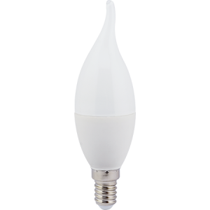 Лампа светодиодная Ecola candle   LED  7,0W 220V E14 4000K свеча на ветру (композит) 130x37