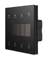 INTELLIGENT ARLIGHT Сенсорная панель SMART-DALI-301-11-4G-3SC-DT6 Черная (230V, встраиваемая, 2.4G) (IARL, IP20 Пластик, 5 лет)