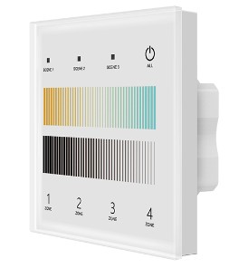 INTELLIGENT ARLIGHT Сенсорная панель SMART-DALI-301-11-4G-3SC-DT8 Белая (230V, встраиваемая, 2.4G) (IARL, IP20 Пластик, 5 лет)