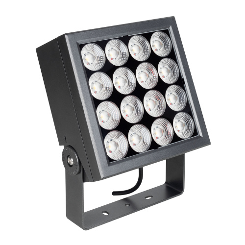 Прожектор KT-BLOCK-S220x220-50W RGBW-Day (Графит, 15x60 deg, 24V, DMX512) (Arlight, IP66 Металл, 3 года)