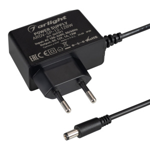 Блок питания ARDV-SP-12-12BW (12V, 1A, 12W) (Arlight, Адаптер, 5 лет)
