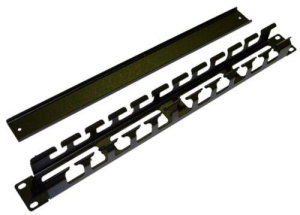 Организатор кабельный CM-1U-ML-COV с металлическими кольцами и крышкой 19' 1U (16489)