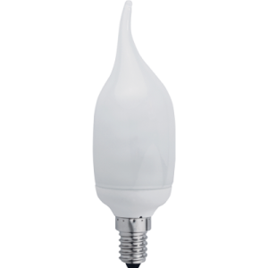 Энергосберегающая лампа  Ecola candle 11W EIC/D 220V E14 4100K свеча на ветру 127x38 УВВ