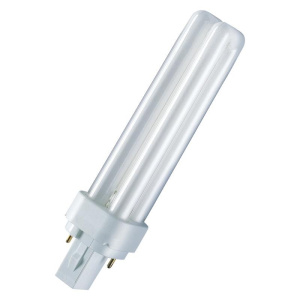 Энергосберегающая лампа компактная  DULUX D 26W/21-840 G24d-3 (холодный белый 4000К) - лампа OSRAM