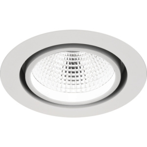 Светильник встраиваемый LUG LUGSTAR PREMIUM LED, 25W, 2500lm, 4000K, 76°, Ra80, Ø192x117мм, IP20, белый/белый