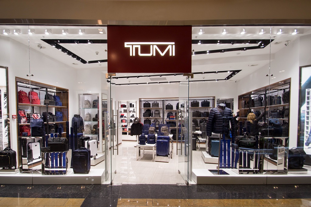 Освещение магазинов TUMI