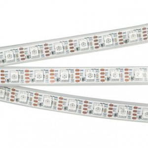 Светодиодная лента SPI-5000PGS-RAM-5060-60 12V Cx1 RGB-Auto (12mm, 8W/m, IP67) (Arlight, Закрытый, IP67)