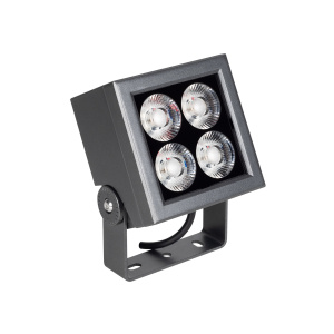 Прожектор KT-BLOCK-S130x130-15W RGBW-Day (Графит, 15x60 deg, 24V, DMX512) (Arlight, IP66 Металл, 3 года)