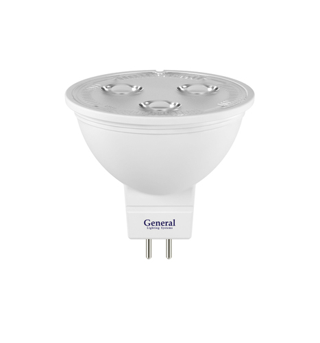 Лампа светодиодная LED GENERAL GLDEN-MR16-4-12-GU5.3-4500 50x45 622500