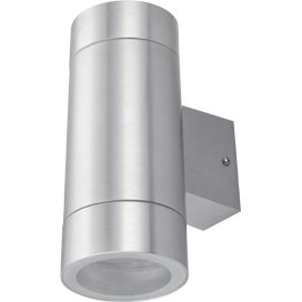Ecola GX53 LED 8013A светильник накладной IP65 прозрачный Цилиндр металл. 2*GX53 Cатин-хром 205x140x90