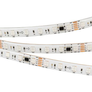 Светодиодная лента DMX-5000SE-5060-60 24V Cx6 RGB (12mm, 14.4W/m, IP65) (Arlight, Закрытый, IP65)