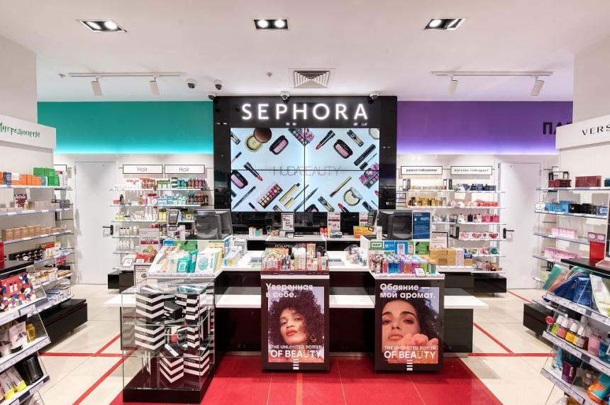 Освещение магазина Sephora