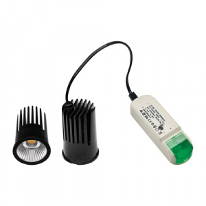 Светильник встраиваемый PICO 2 LED, 16W, 1080lm, 4000K, 40°, Ra80, Ø50x80мм, IP20, черный