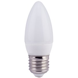 Лампа светодиодная Ecola candle   LED 6,0W 220V E27 2700K свеча (композит) 101x37