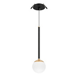Светильник SP-BEADS-HANG-BUILT-T-R100-8W Warm3000 (BK-GD, 180 deg, 230V) (Arlight, IP20 Металл, 5 ле