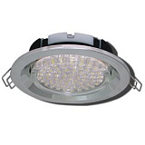 Ecola GX53 FT3225 светильник встраиваемый глубокий легкий хром 27x109