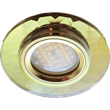  Ecola MR16 DL1654 GU5.3 Glass Стекло Круг граненый Золото / Золото 25x90