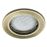 Ecola Light MR16 DL90 GU5.3 Светильник встр. плоский Черненая Бронза 30x80