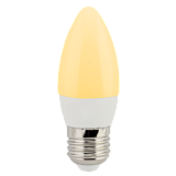 Лампа светодиодная Ecola candle   LED Premium  6,0W 220V E27 золотистая свеча (композит) 101x37