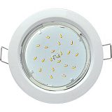 Ecola GX53 H4 Downlight without reflector_white (светильник) 38x106