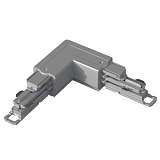 Соединитель угловой 90° с переключением (левый/правый) управляемый, серый, Master Track