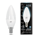 Лампа светодиодная Gauss LED Candle E14 6.5W 4100К 1/10/50
