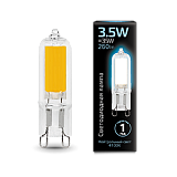 Лампа светодиодная LED 3.5вт 220-240в G9 белый,капсульная, прозр. Gauss