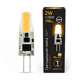 Лампа светодиодная Лампа Gauss LED G4 AC220-240V 2W 2700K 1/20/200