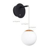 Светильник SP-BEADS-WALL-HANG-R130-6W Warm3000 (BK-GD, 180 deg, 230V) (Arlight, IP20 Металл, 5 лет)