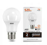 Лампа светодиодная Лампа Gauss LED Elementary A60 6.5W E27 2700K 1/50