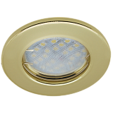  Ecola Light MR16 DL90 GU5.3 Светильник встр. плоский Золото 30x80