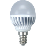 Лампа светодиодная Ecola globe LED 7,0W G45 220V E14 4000K шар 81x45