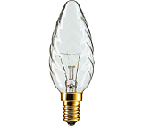 Лампа накаливания GE 10 828 /TC1 60W CL E14 (витая свеча)