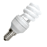 Энергосберегающая лампа  Ecola Spiral  9W Mini Half 220V E14 6400K 90x31