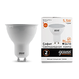Лампа светодиодная Лампа Gauss LED Elementary MR16 GU10 5.5W 2700К 1/10/100