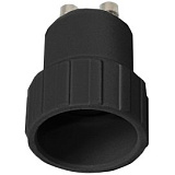 Ecola base Переходник с цоколя GU10 на E14 Черный