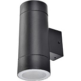 Ecola GX53 LED 8013A светильник накладной IP65 прозрачный Цилиндр металл. 2*GX53 Черный 205x140x90