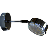 Ecola GX53 FT4173 светильник поворотный на среднем кроншт. черный хром 210х80