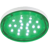 Лампа светодиодная Ecola GX53   LED color  4,4W Tablet 220V Green Зеленый прозрачное стекло 27x74