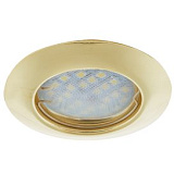  Ecola Light MR16 DL92 GU5.3 Светильник встр. выпуклый Золото 30x80