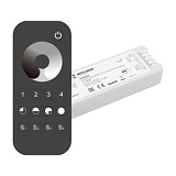 INTELLIGENT ARLIGHT Диммер SMART-SET-PWM-101-72-DIM-PD-SUF Black (5-36V, 1x8A, x4, ПДУ 13кн, 2.4G) (IARL, IP20 Пластик, 