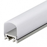Профиль с экраном ALU-SQR-2000 ANOD+FROST (Arlight, Алюминий)