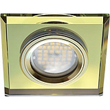  Ecola MR16 DL1651 GU5.3 Glass Стекло Квадрат скошенный край Золото / Золото 25x90x90