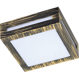 Ecola GX53 LED 3082W светильник накладной IP65 матовый Квадрат металл. 1*GX53 Черненая бронза 136x136x55