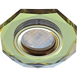  Ecola MR16 DL1652 GU5.3 Glass Стекло 8-угольник с прямыми гранями Золото / Золото 25x90
