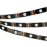 Светодиодная лента SPI-5000-RAM-5060-30 12V Cx1 RGB-Auto (Black 10mm, 4.8W/m, IP20) (Arlight, Открытый, IP20)