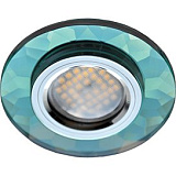  Ecola MR16 DL1654 GU5.3 Glass Стекло Круг граненый Изумруд / Хром 25x90