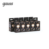 Лампа Gauss LED Filament Шар E14 9Вт 2700К GAUSS 105801109